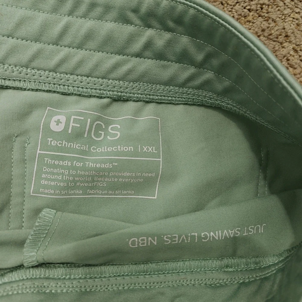 FIGS‎ Technical Collection Mens XXL Seafoam Green Jogger Scrub Pants